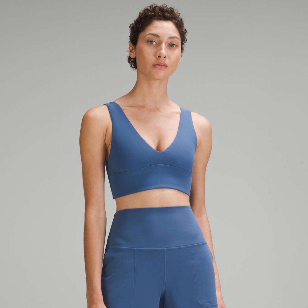 Lululemon Align V-Neck Bra *Light Support, A/B Cup, Pitch Blue